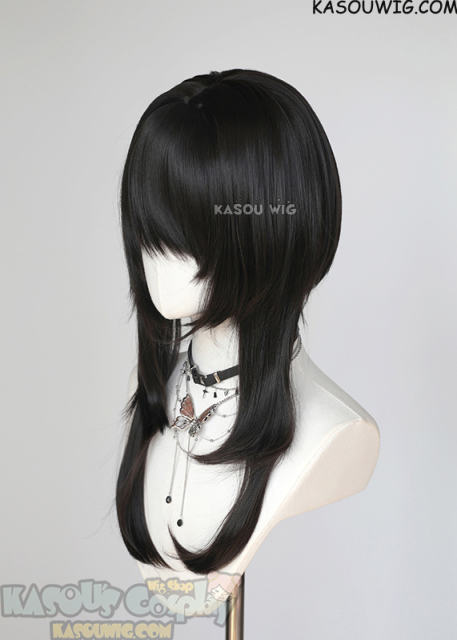 【63 Colors】M-4 short bob wig with 60cm long layered side bangs