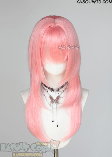 【63 Colors】M-4 short bob wig with 60cm long layered side bangs