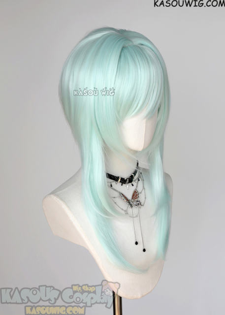 【63 Colors】M-4 short bob wig with 60cm long layered side bangs