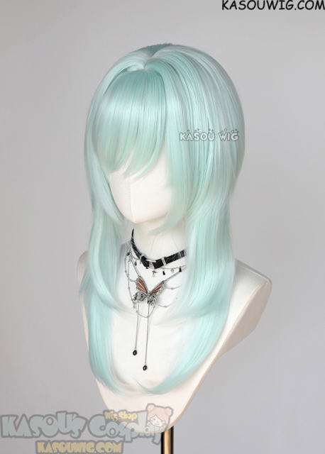 【63 Colors】M-4 short bob wig with 60cm long layered side bangs