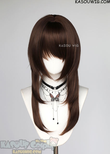 【63 Colors】M-4 short bob wig with 60cm long layered side bangs