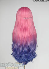 Alien Stage Mizi 80cm long wavy pink blue wig