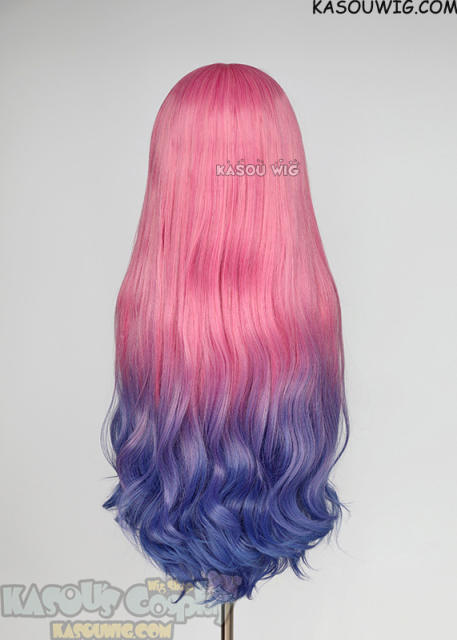 Alien Stage Mizi 80cm long wavy pink blue wig