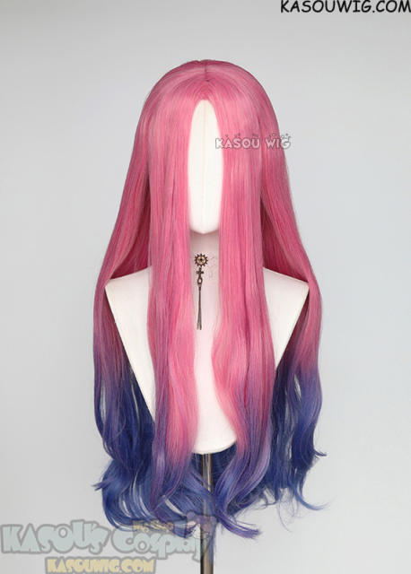 Alien Stage Mizi 80cm long wavy pink blue wig