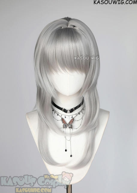 【63 Colors】M-4 short bob wig with 60cm long layered side bangs
