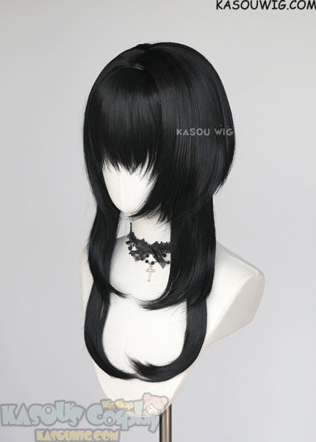 【63 Colors】M-4 short bob wig with 60cm long layered side bangs