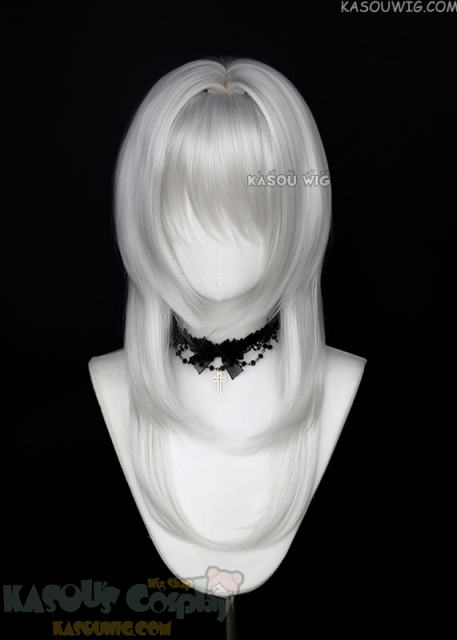 【63 Colors】M-4 short bob wig with 60cm long layered side bangs