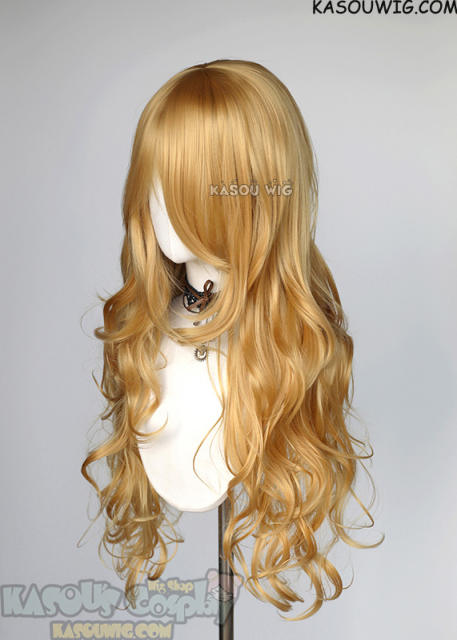 L-3 / KA012 Golden Blonde long layers loose waves wig