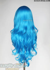 L-3 / KA047 Blue long layers loose waves wig