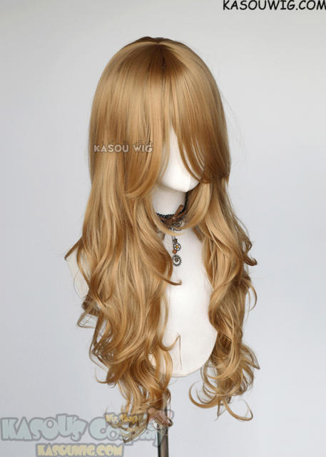 L-3 / KA017 Dark Natural Blonde long layers loose waves wig