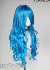 L-3 / KA047 Blue long layers loose waves wig