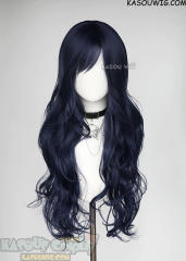 L-3 / SP10 Dark Blue long layers loose waves wig