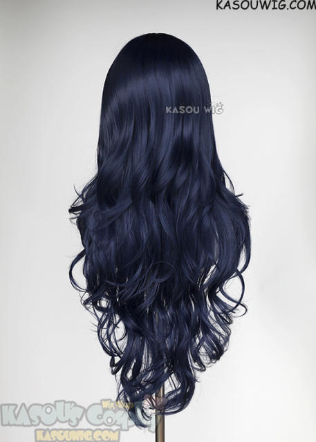 L-3 / SP10 Dark Blue long layers loose waves wig