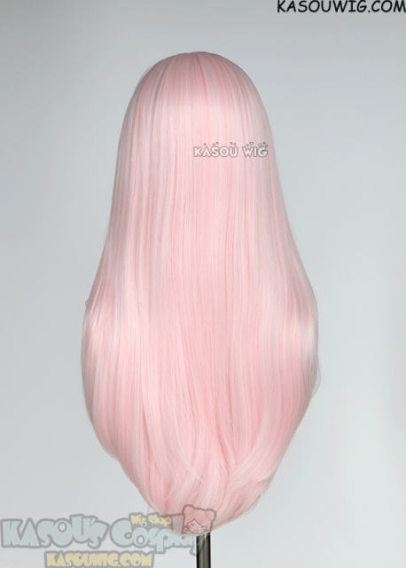 L-2 / SP34 Pale Pink 75cm long straight wig