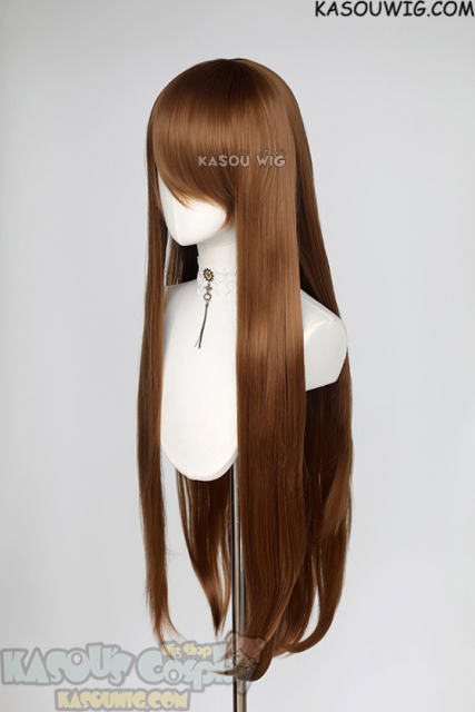 L-4 KA024 100cm/39.5" long straight versatile Light Brown wig