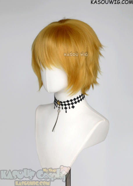 S-1 / KA013 >>31cm / 12.2" short light golden layered wig