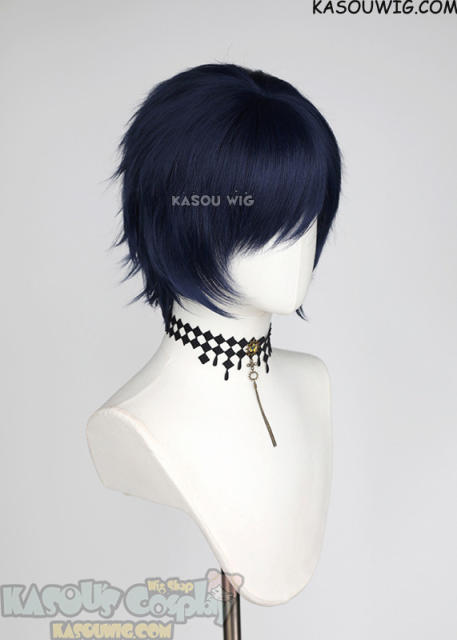S-1 / SP10  >>31cm / 12.2"  short  dark blue layered wig