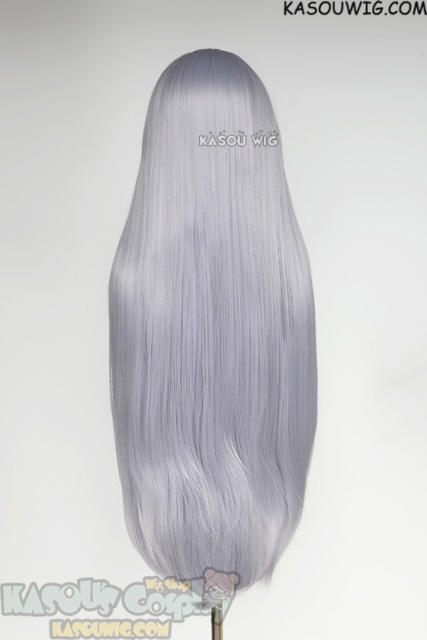 L-4 SP26 100cm/39.5" long straight versatile Silver Lavender wig