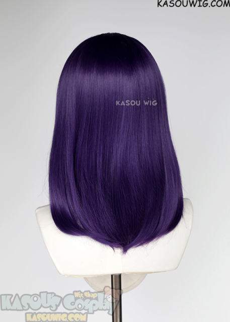 Lace Front>> Indigo Purple middle part medium length wig LFM-1/SP37