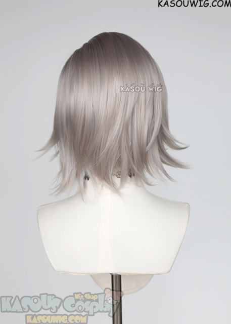 The Hundred Line-Last Defense Academy Eito Aotsuki side-parted grayish blonde short wig