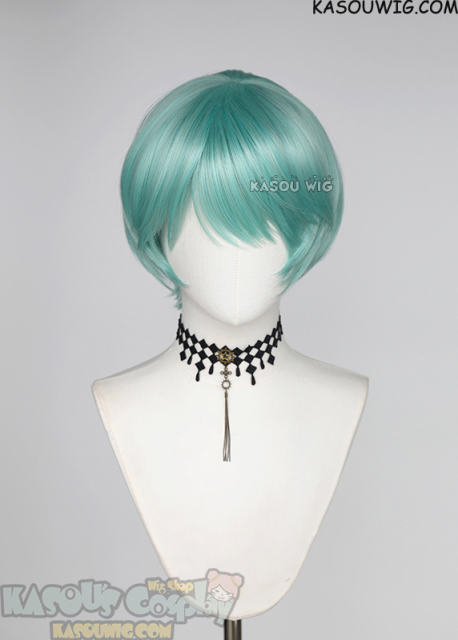 KPop Demon Hunters Baby Saja short mint green bob wig