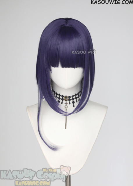 The Hundred Line-Last Defense Academy Ima Tsukumo shoulder length purple silver bob wig