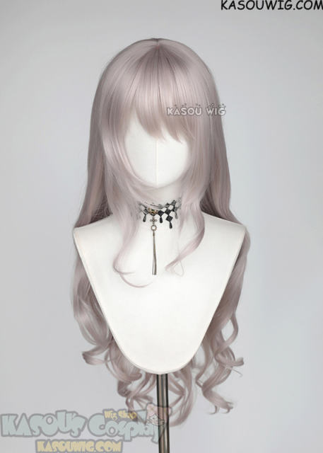 The Hundred Line-Last Defense Academy Nozomi Kirifuji / Karua Kashimiya long wavy pale pink wig