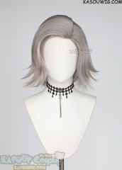 The Hundred Line-Last Defense Academy Eito Aotsuki side-parted grayish blonde short wig
