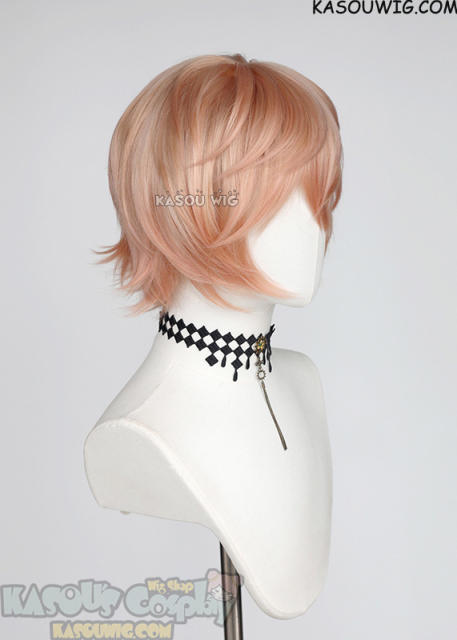 [2 colors] Genshin Impact Dahlia short orange pink/ pink wig