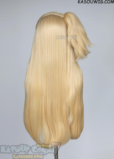 Fairy Tail Lucy Heartfilia 80cm long straight wig with a short ponytail