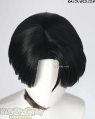 KPop Demon Hunters Jinu black side-parted short wig