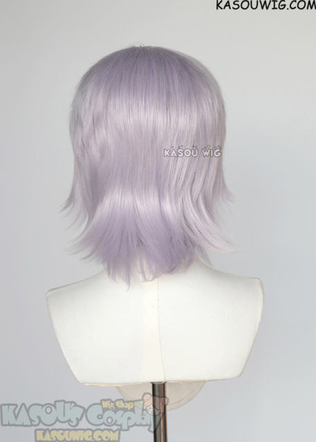 KPop Demon Hunters Mystery Saja short silver lilac wig with long bangs
