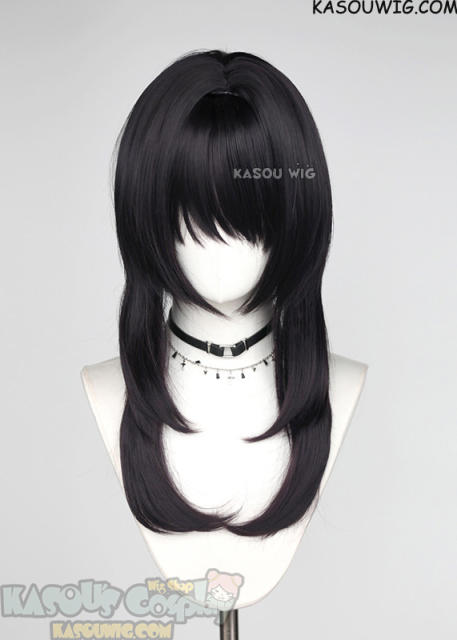 【63 Colors】M-4 short bob wig with 60cm long layered side bangs