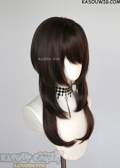 【63 Colors】M-4 short bob wig with 60cm long layered side bangs