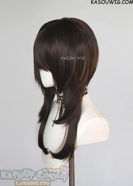 【63 Colors】M-4 short bob wig with 60cm long layered side bangs