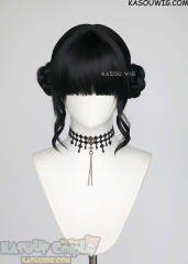 KPop Demon Hunters Zoey braided buns black wig