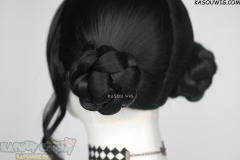 KPop Demon Hunters Zoey braided buns black wig
