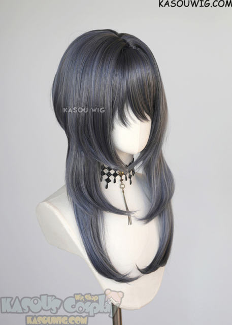 【63 Colors】M-4 short bob wig with 60cm long layered side bangs