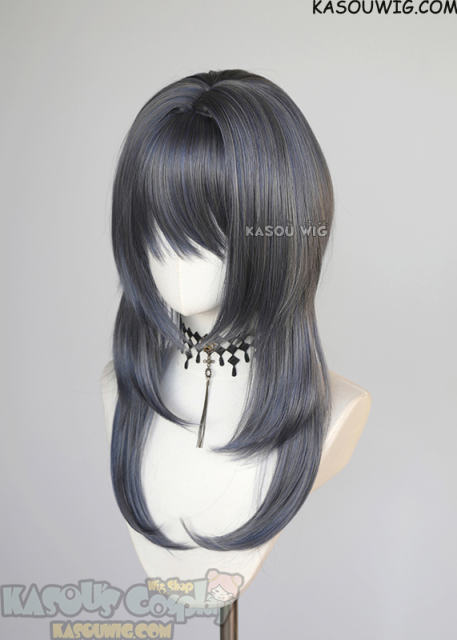 【63 Colors】M-4 short bob wig with 60cm long layered side bangs