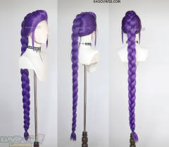 Lace Front>> [2 COLORS] Rumi 128cm long ponytail purple wig