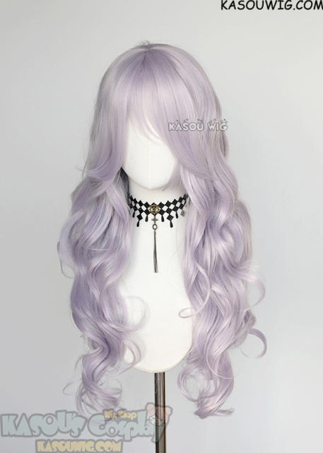 L-3 / SP38 silver lilac long layers loose waves wig