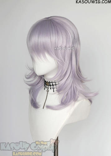 M-3 SP38 silver lilac 52cm long layered choppy wig