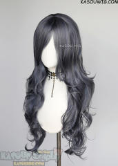 L-3 / SP29 Bluish Gray long layers loose waves wig