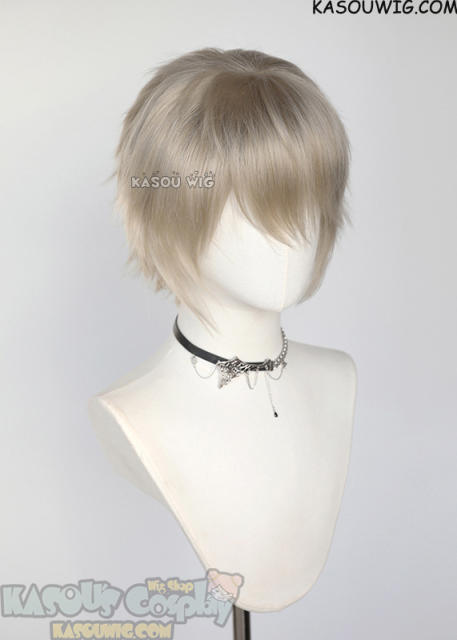 S-1 / KA007>>31cm / 12.2" short Beige Blonde layered wig