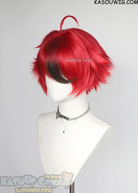 The Hundred Line-Last Defense Academy Takumi Sumino red flippy short wig