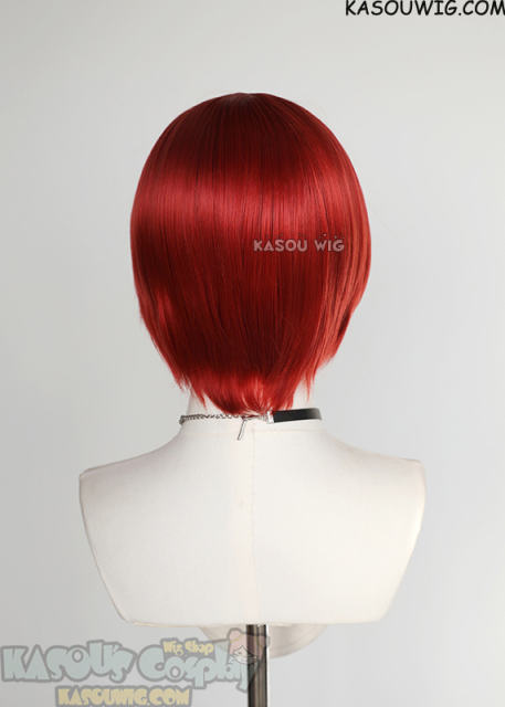 S-2 / KA042 beige blonde short bob smooth cosplay wig with long bangs