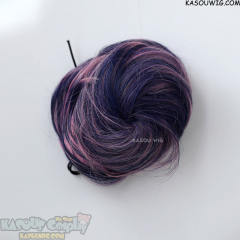 Panty and Stocking with Garterbelt Stocking blue pink bun wig