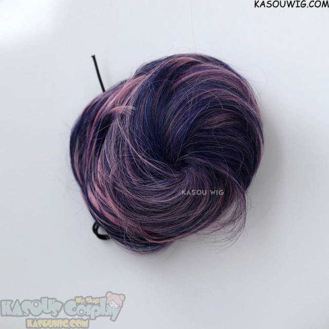 Panty and Stocking with Garterbelt Stocking blue pink bun wig