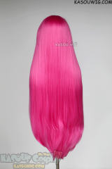 L-4 KA035 100cm/39.5" long straight versatile Deep Pink wig