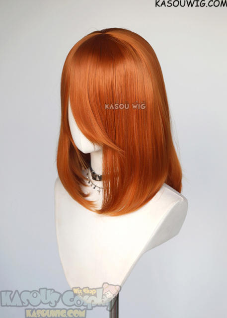 M-1/ KA021 burnt orange bob cosplay wig. shouder length